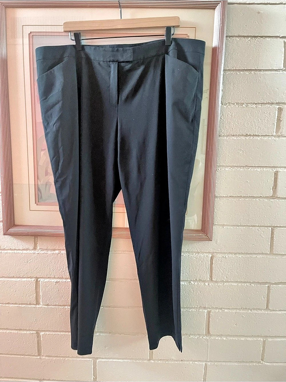 Lafayette 148 New York Irving Black Trousers Size 18